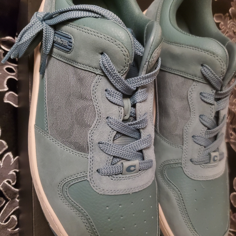 COACH Mens Aquamarine Low-Top Sneakers - Picture 6 of 10